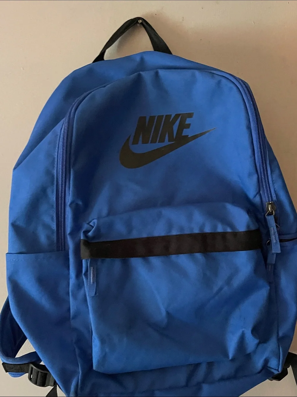 Nike Royal Blue Backpack with Black Logo
